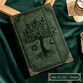 Tree of Life Leather Journal — Handmade Embossed