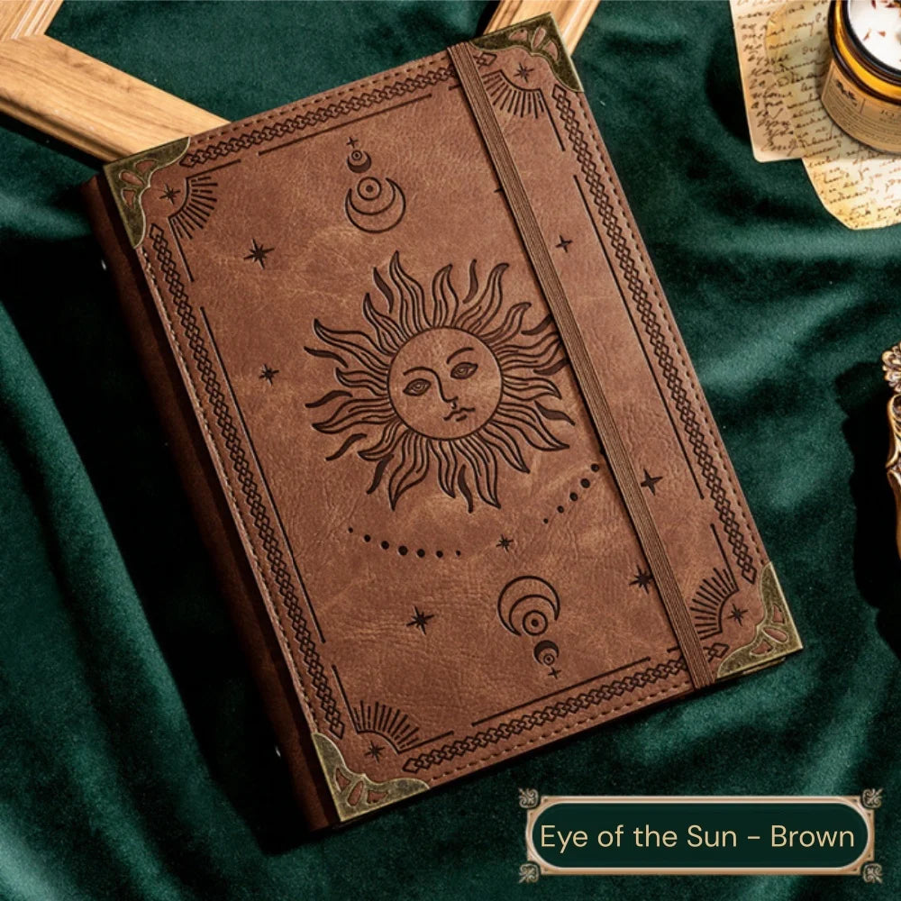 Tree of Life Leather Journal — Handmade Embossed