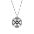 Archangel Metatron Seal Necklace — Solomon Kabbalah Amulet, Stainless Steel