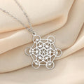 Metatron Cube Bracelet — Sacred Geometry Stainless Steel Spiritual Amulet