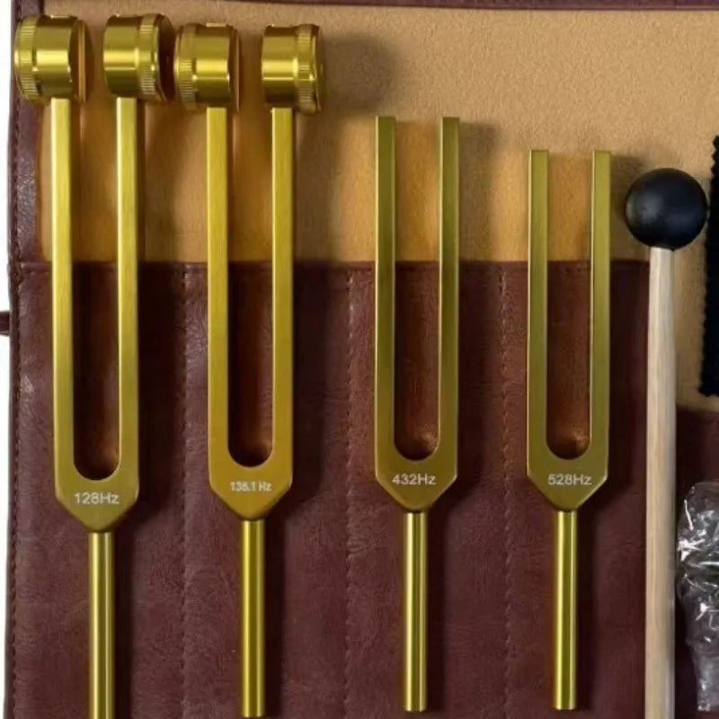 Solfeggio Meditation Tuning Fork Set — Sound Healing Schumann Resonance Instruments